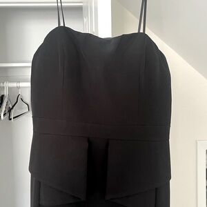 Black peplum ballgown, worn once